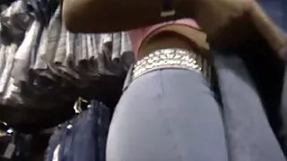 Horny шаргал таашаал наалдахгүй ebony cock