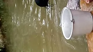 Сахалтай залуу хар үстэй эмэгтэйн pussy болон илжиг оруулж